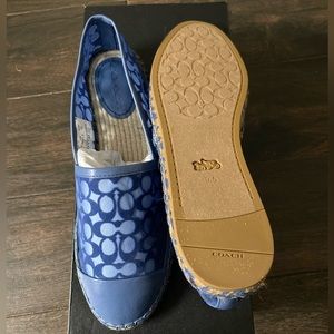 Coach logo espadrille flats